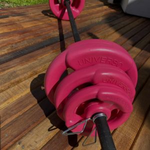 Kit Body Pump 17Kg Rosa con discos con agarre